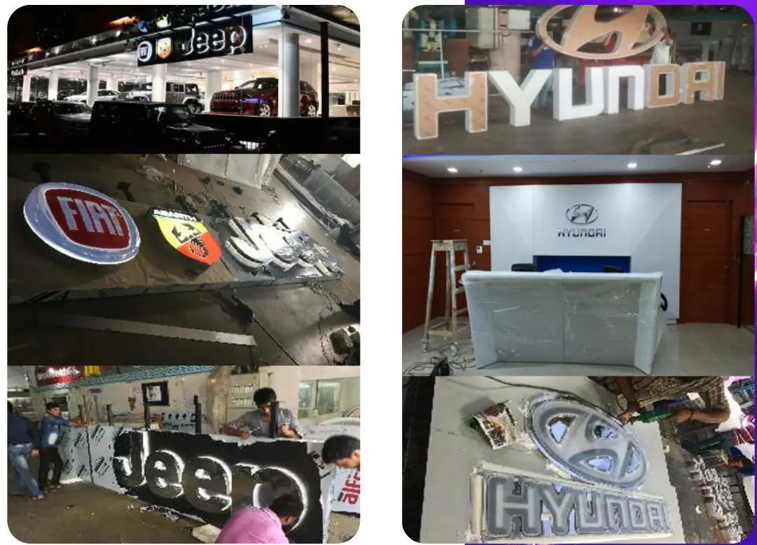 Hyundai and Jeep — Showroom branding