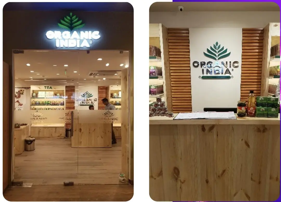 Organic India — Branding & signage